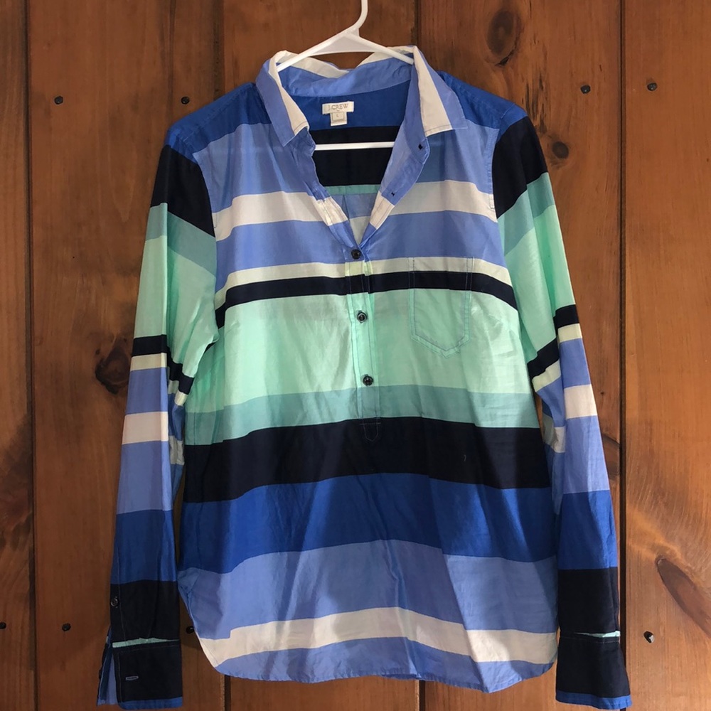 JCREW Button Down Top - Size Large